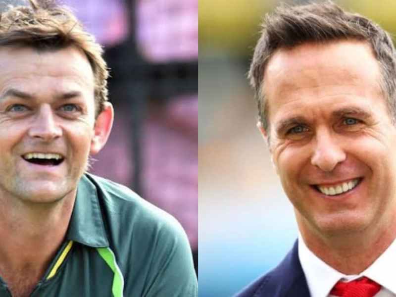 Adam Gilchrist and Michael Vaughan