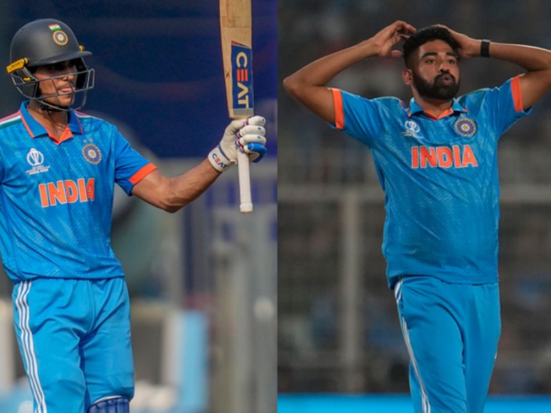 Shubman Gill and Mohammed Siraj have reached top spots