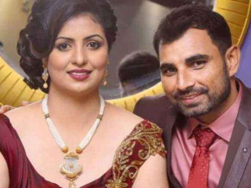 Mohammed Shami and his wife